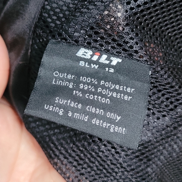 BILT Storm Waterproof Protective CE Armor Removable Fleece Liner Size XL - Picture 16 of 16